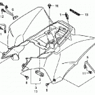TRX250EX Rear fender ('06-)