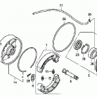 TRX420FE Задний тормоз