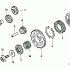 TRX450ER Муфта стартера