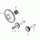 TRX250EX Шестерни стартера