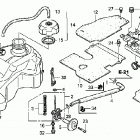 TRX500FA Топливный бак