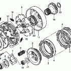 TRX500FPE Сцепление
