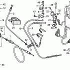 TRX500FPE Handle levers@switches   @cables