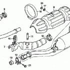 TRX500FA Глушитель