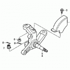 TRX250EX Кулак поворотный
