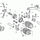 TRX450ER Барабан переключения передач