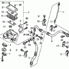 TRX500FA Главный тормозной цилиндр - передний