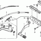 TRX500FPE Подножки и педали