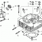 TRX250TE Головка цилиндра