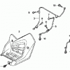TRX250EX Splash guard ('06-)