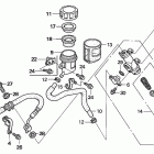 TRX450ER Задний тормозной цилиндр