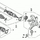 TRX500FA Кулак поворотный