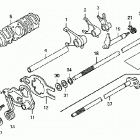 TRX250EX Gearshift drum ('03-)