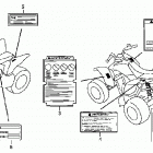 TRX250EX Labels ('06-)