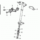 TRX250EX Рулевой вал