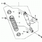 TRX300EX Задний амортизатор