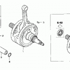 TRX450ER Коленвал и поршни