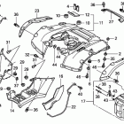TRX500FGA Rear fender (''''''''07-)