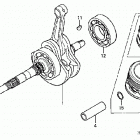 TRX250EX Коленвал