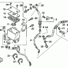 TRX450ER Главный тормозной цилиндр - передний