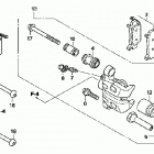 TRX500FA Передний суппорт тормозной