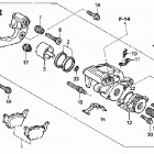 TRX450ER Задний суппорт тормозной