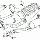 TRX500FPE Глушитель