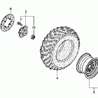 TRX500FA Переднее колесо