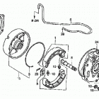 TRX500FA Задний тормоз