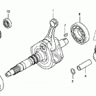 TRX420FE Коленвал,поршни