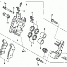 TRX450ER Передний тормозной суппорт