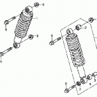 TRX500FPE Передние аммортизаторы