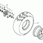 TRX250EX Переднее колесо