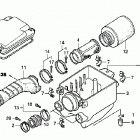 TRX300EX Воздухозаборник