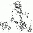 TRX300EX Коленвал