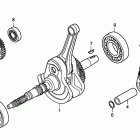 TRX500FA Коленчатый вал и поршень