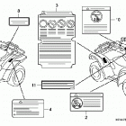 TRX420FE Наклейки предупреждения