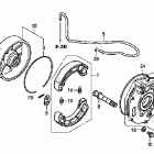 TRX500FPE Задний тормоз