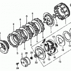 TRX250TE Сцепление