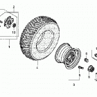 TRX500FA Заднее колесо