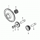TRX250TE Шестерни стартера