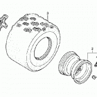 TRX450ER Заднее колесо