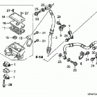 TRX420FE Главный тормозной цилиндр - передний