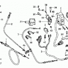 TRX500FA Рычаги & переключатели & тросы