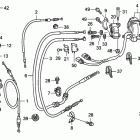 TRX450ER Handle levers@switches   @cables (''''''''''''''''06-)