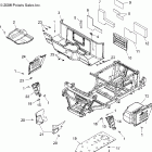 R06RF68AA RANGER 6x6 EFI 700 Moldings