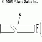 R06RF68AA RANGER 6x6 EFI 700 Driveshaft, front