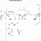 R06RF68AA RANGER 6x6 EFI 700 Brake lines / master cylinder