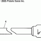R06RF68AA RANGER 6x6 EFI 700 Prop shaft, front