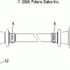 R06RD68AA RANGER XP 4x4 700 Drive shaft, front